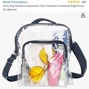 Clear Concert Stadium Approved Crossbody Purse